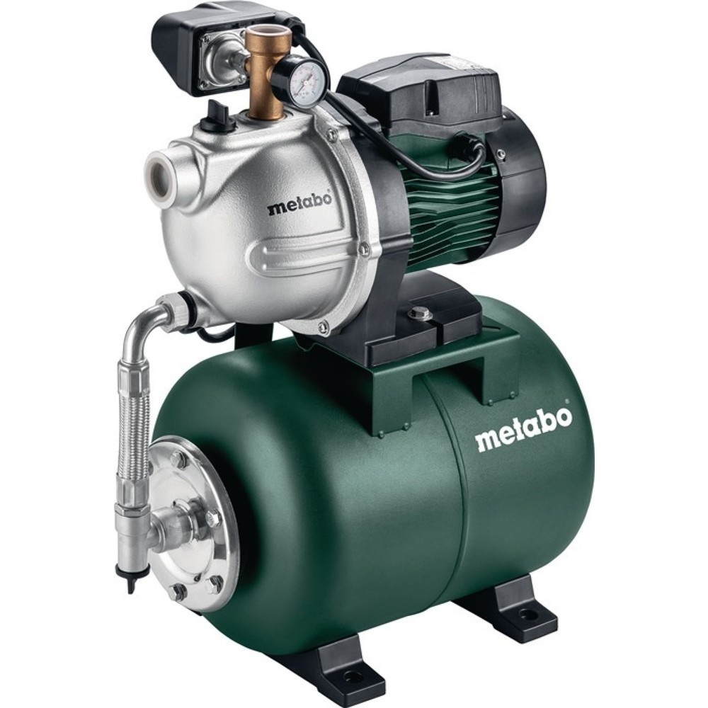 Produktabbildung: METABO Hauswasserwerk HWW 3500/25 G, 8 m 900 W, 3500 l/h 45 m, Stahl 24 l