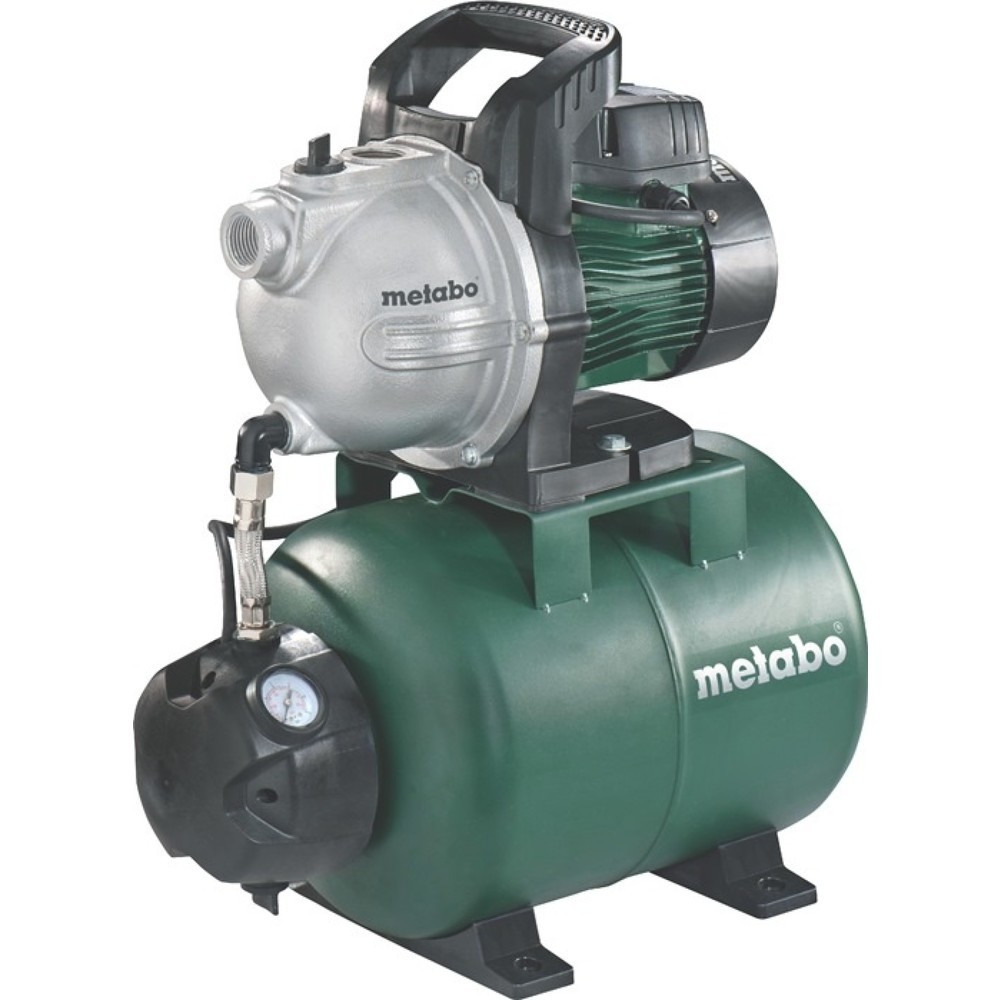 Produktabbildung: METABO Hauswasserwerk HWW 4000/25 G, 8 m 1100 W, 4000 l/h 46 m, Stahl 24 l