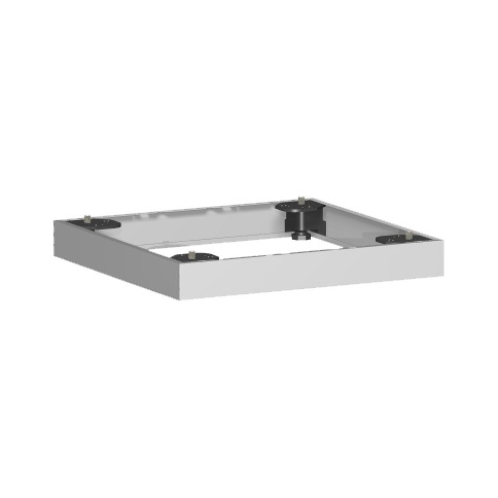 Produktabbildung: Metallsockel für Büroschränke Profi, BxT 50 x 400 mm, silber