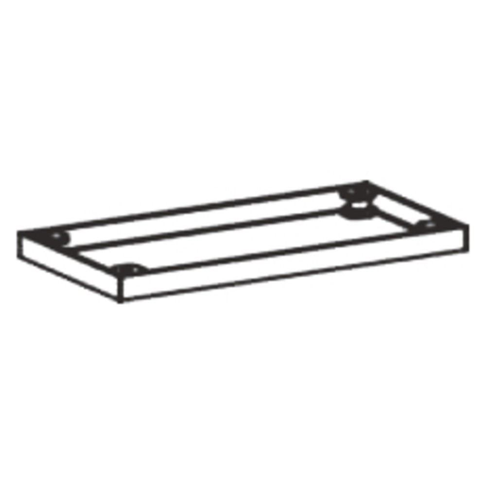 Produktabbildung Nr. 2: Geramöbel Metallsockel für Büroschränke Profi, BxT 50 x 400 mm, schwarz