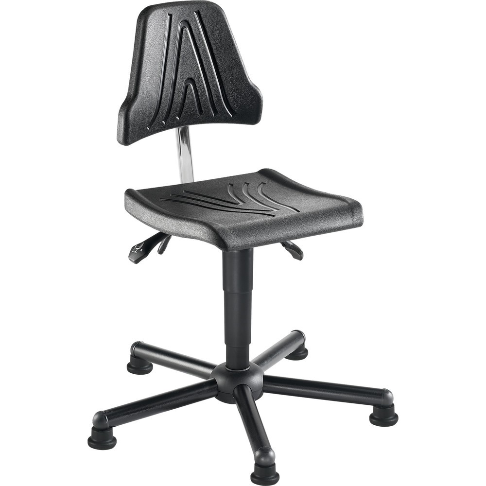 Produktabbildung: meychair Arbeitsdrehstuhl Allround ESD, PU-Schaum, Stahlbasis, Bodengleiter