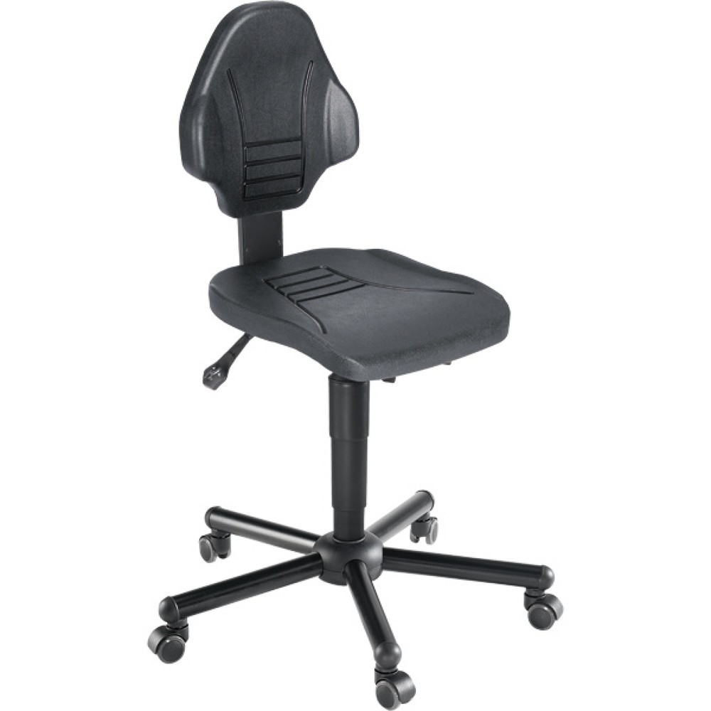 Produktabbildung: meychair Arbeitsdrehstuhl Assistant, Sitzhöhe 490-630 mm, Stahlbasis, Rollen
