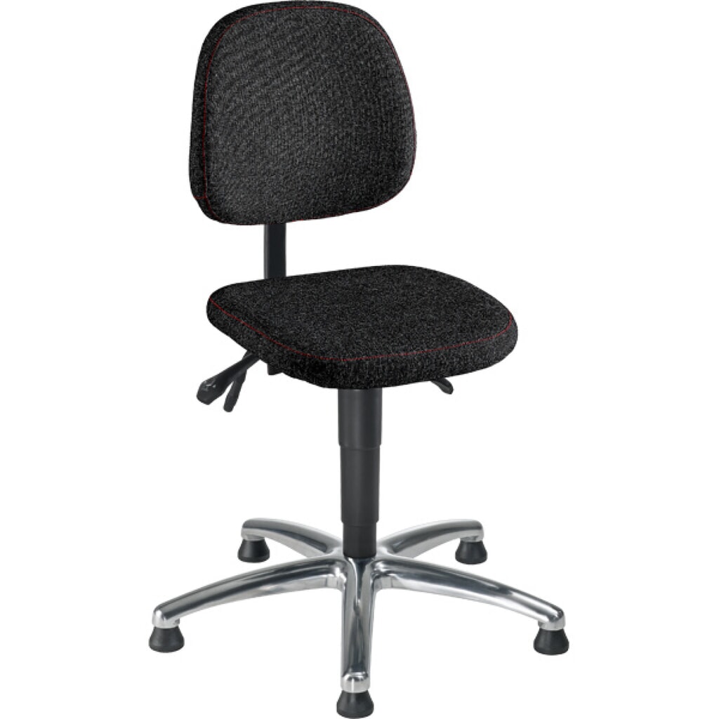 meychair Arbeitsdrehstuhl Chrom, Stoffpolster, Sitzhöhe 480-630 mm, Stahlbasis verchromt, Bodengleiter Produktabbildung: meychair Arbeitsdrehstuhl Chrom, Stoffpolster, Sitzhöhe 480-630 mm, Stahlbasis verchromt, Bodengleiter