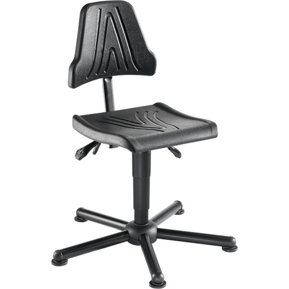 Produktabbildung: meychair Arbeitsdrehstuhl Stream, Sitzhöhe 425-565 mm, Stahlbasis, Bodengleiter