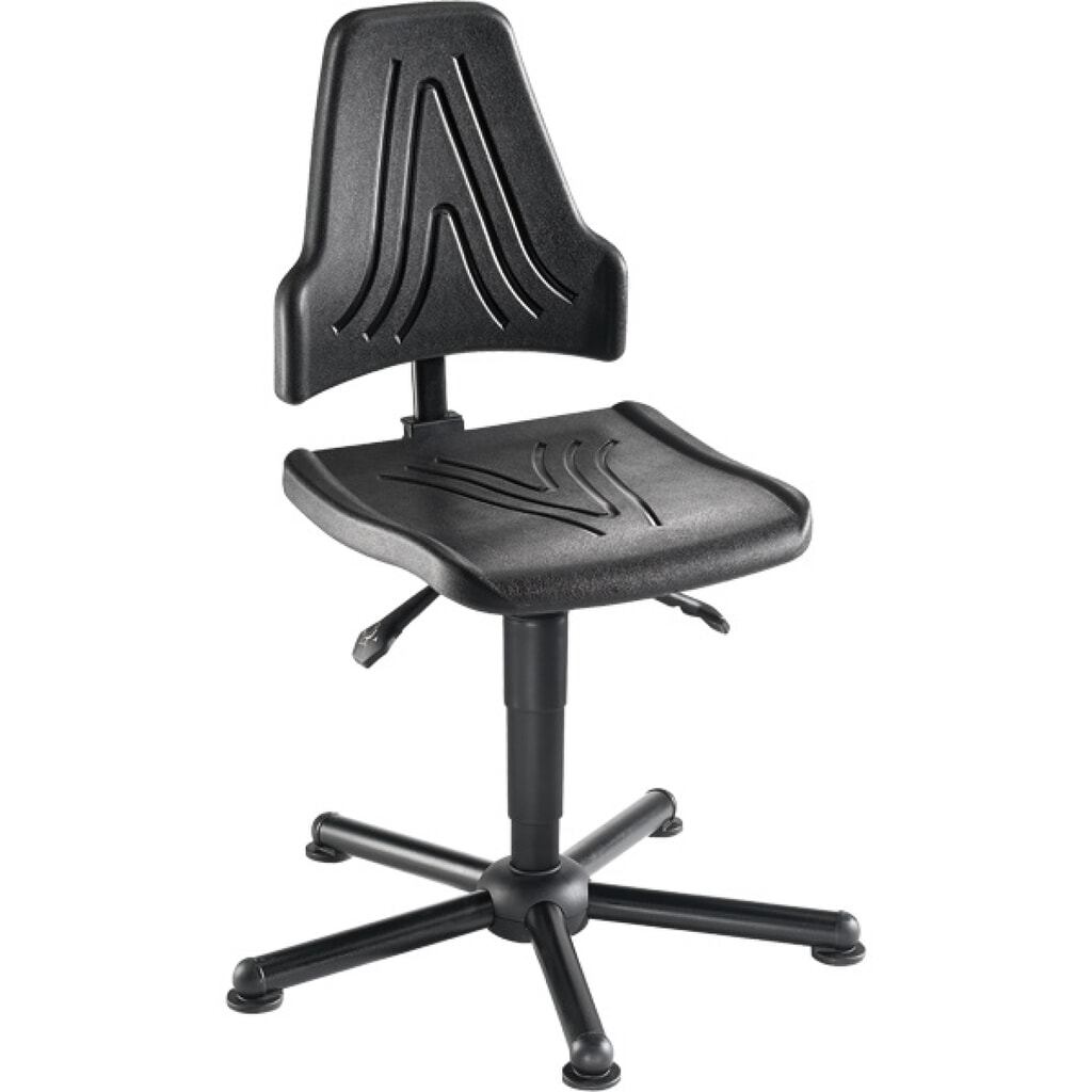 meychair Arbeitsdrehstuhl Stream XXL, bis 250 kg belastbar, Sitzhöhe 490-630 mm, Stahlbasis, Bodengleiter Produktabbildung: meychair Arbeitsdrehstuhl Stream XXL, bis 250 kg belastbar, Sitzhöhe 490-630 mm, Stahlbasis, Bodengleiter