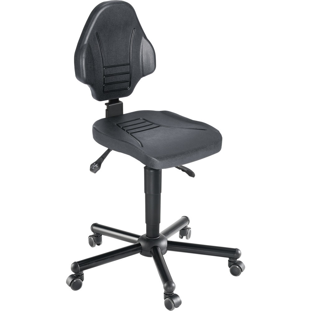 Produktabbildung: meychair Arbeitsdrehstuhl Workster Komplex XXL, Sitzhöhe 470-610 mm, Tragkraft 250 kg, Rollen