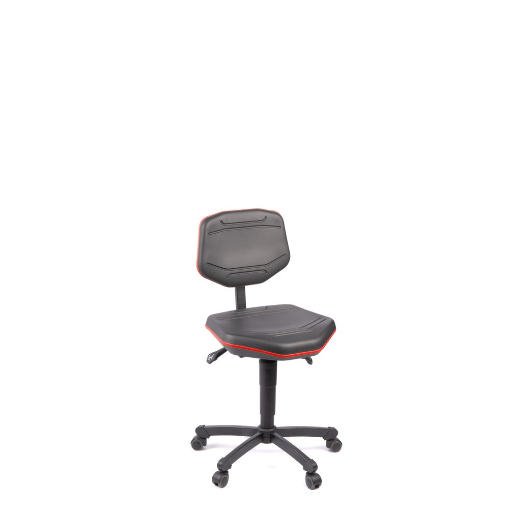 meychair Arbeitsdrehstuhl Workster PRO mit Rollen, Kederfarbe rot Produktabbildung: meychair Arbeitsdrehstuhl Workster PRO mit Rollen, Kederfarbe rot