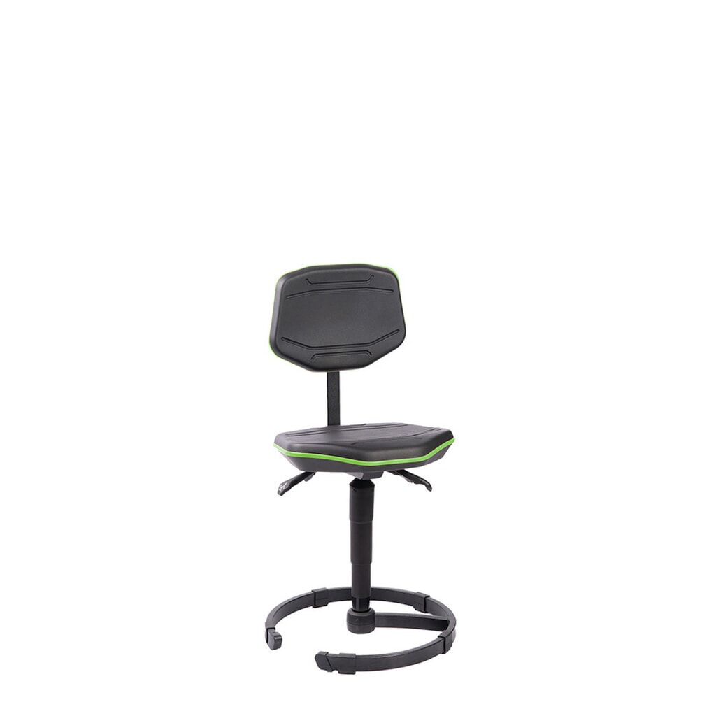 Produktabbildung Nr. 2: meychair Arbeitsdrehstuhl  Workster PRO mit Standfuß, Kederfarbe grün