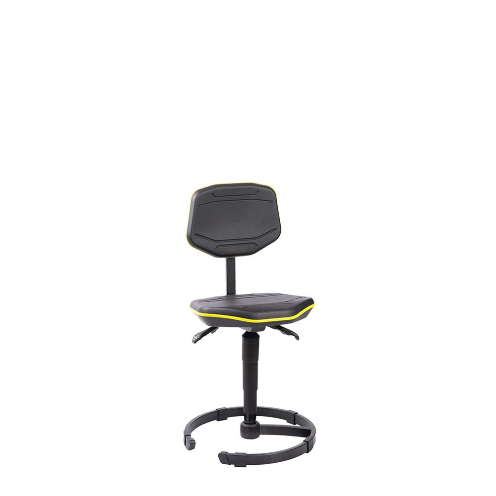 Produktabbildung Nr. 3: meychair Arbeitsdrehstuhl  Workster PRO mit Standfuß, Kederfarbe gelb