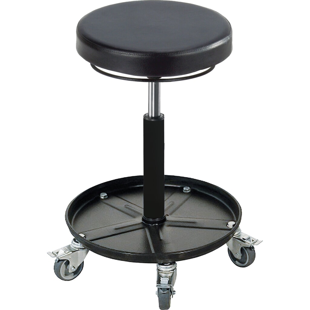meychair Arbeitshocker, mit PU-Rundsitz, Sitzhöhe 420-550 mm, mit Schalenfuß und Feststellrollen Produktabbildung: meychair Arbeitshocker, mit PU-Rundsitz, Sitzhöhe 420-550 mm, mit Schalenfuß und Feststellrollen