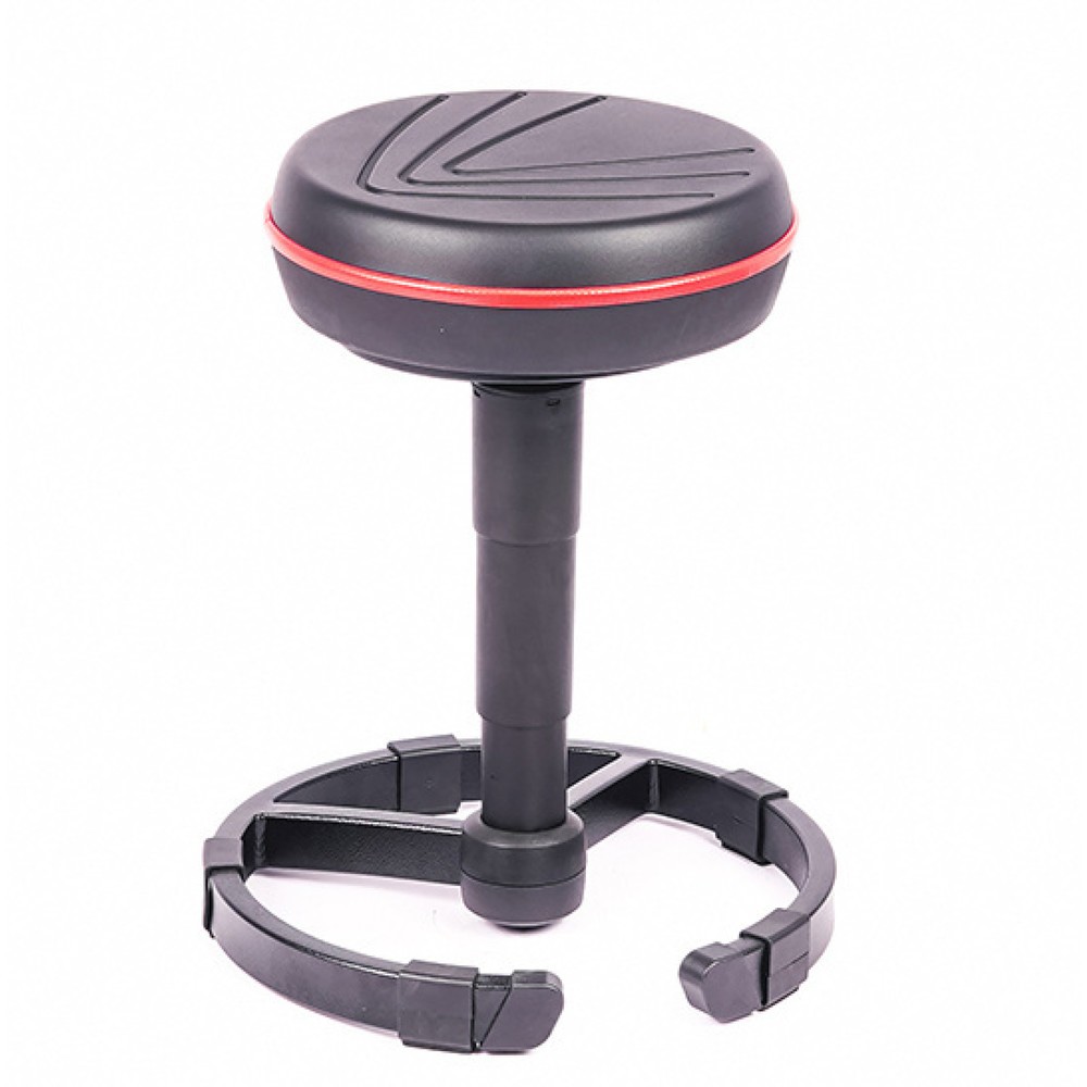 Produktabbildung Nr. 1: meychair Hocker A30 PRO mit Standfuß, Kederfarbe rot