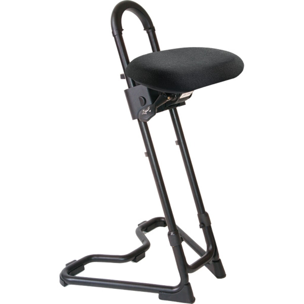 meychair Stehhilfe mit Rollen, Stoffpolster, Sitzhöhe 610-860 mm, Bodengleiter, Standfuß Produktabbildung: meychair Stehhilfe mit Rollen, Stoffpolster, Sitzhöhe 610-860 mm, Bodengleiter, Standfuß