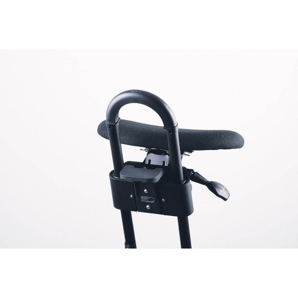 Produktabbildung Nr. 7: meychair Stehhilfe mit Rollen, Stoffpolster, Sitzhöhe 610-860 mm, Bodengleiter, Standfuß