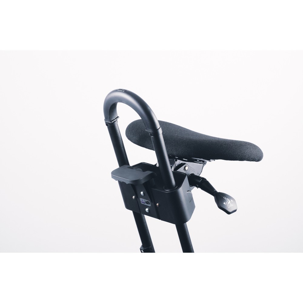 Produktabbildung Nr. 8: meychair Stehhilfe mit Rollen, Stoffpolster, Sitzhöhe 610-860 mm, Bodengleiter, Standfuß