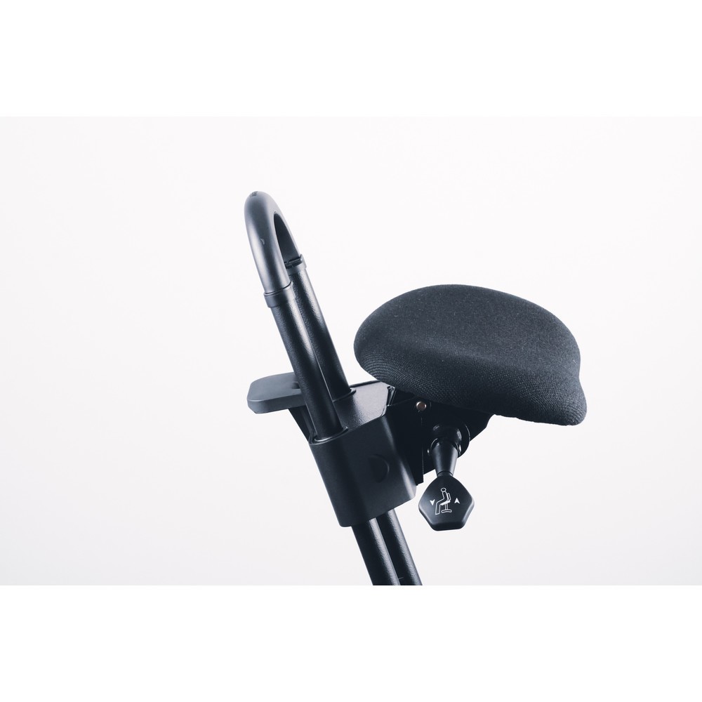 Produktabbildung Nr. 10: meychair Stehhilfe mit Rollen, Stoffpolster, Sitzhöhe 610-860 mm, Bodengleiter, Standfuß