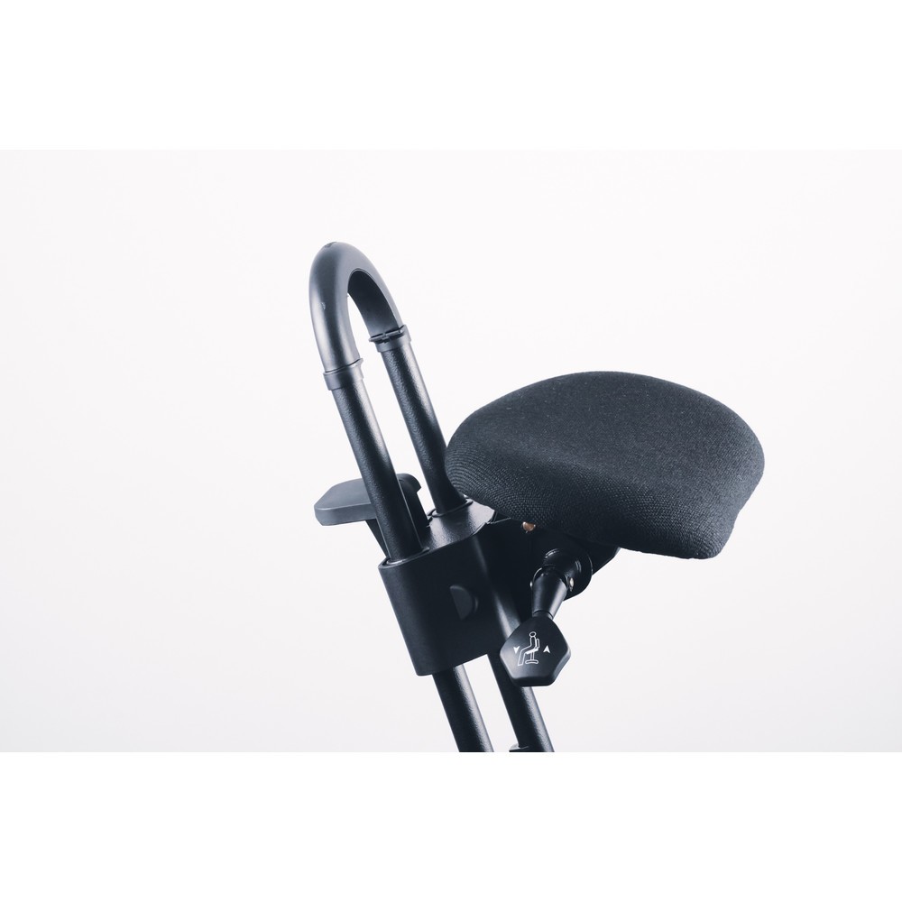 Produktabbildung Nr. 11: meychair Stehhilfe mit Rollen, Stoffpolster, Sitzhöhe 610-860 mm, Bodengleiter, Standfuß