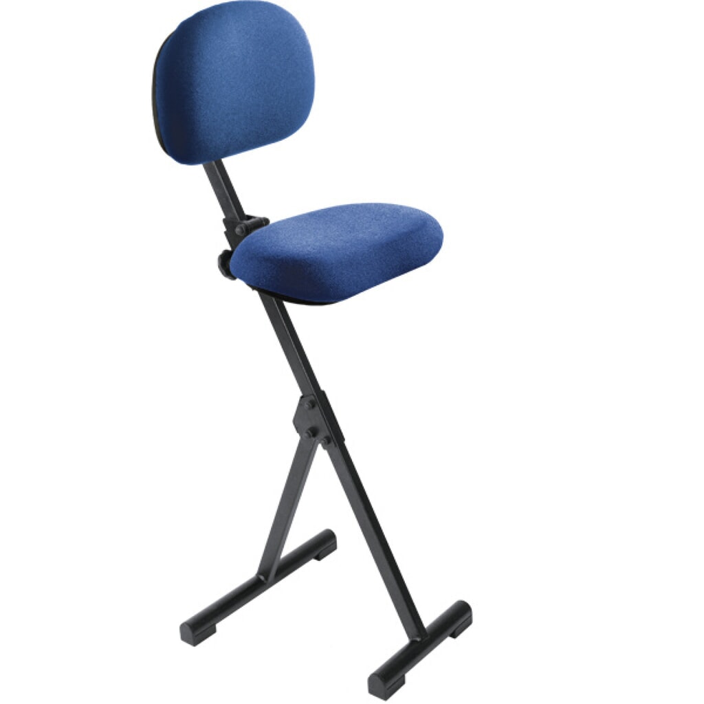 meychair Stehhilfe mit Rückenlehne, klappbar, Sitzhöhe 540-900 mm, blau Produktabbildung: meychair Stehhilfe mit Rückenlehne, klappbar, Sitzhöhe 540-900 mm, blau