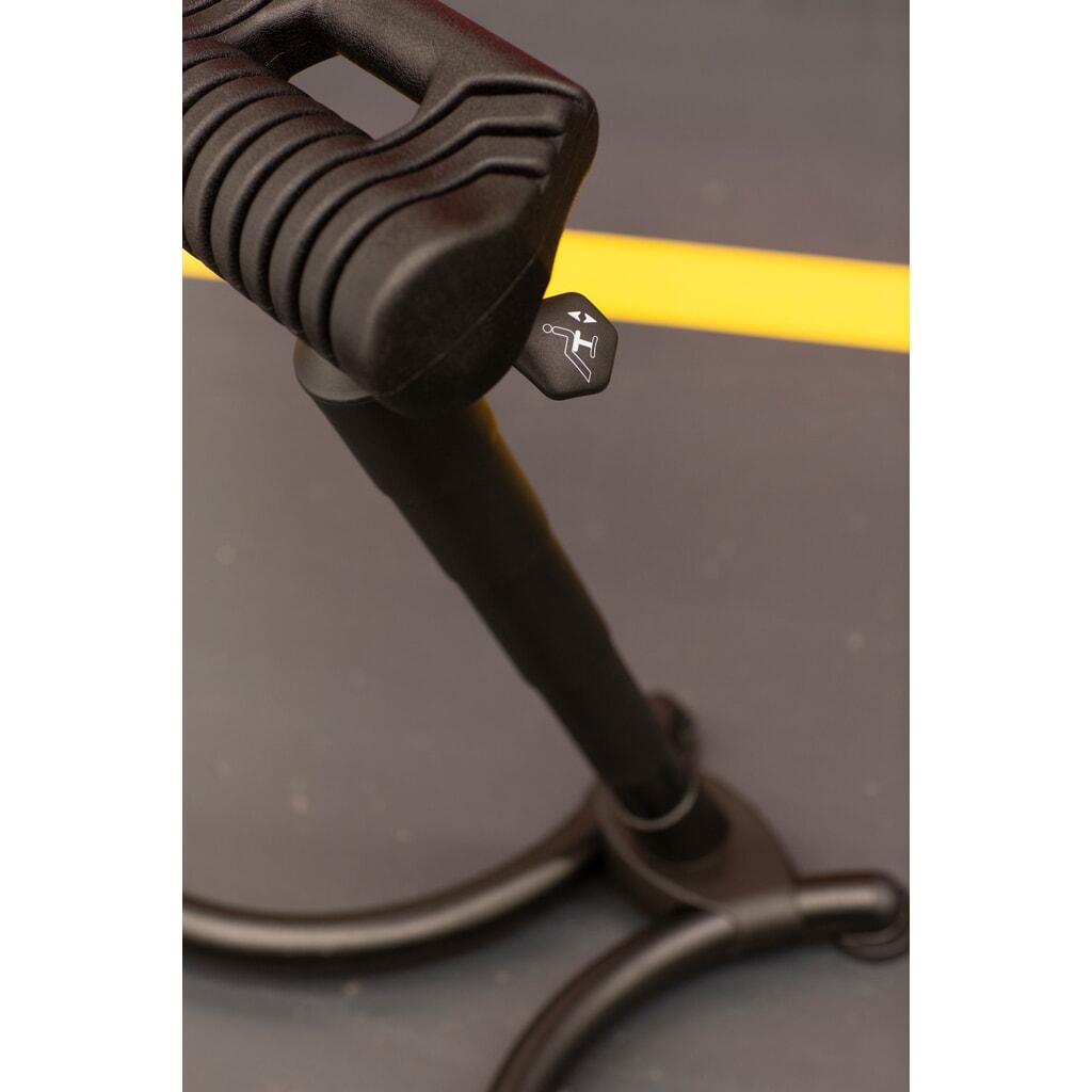 Produktabbildung Nr. 4: meychair Stehhilfe, PU-Rundsitz, Sitzhöhe 630-840 mm, Gabel-Standfuß, Tragegriff, ESD