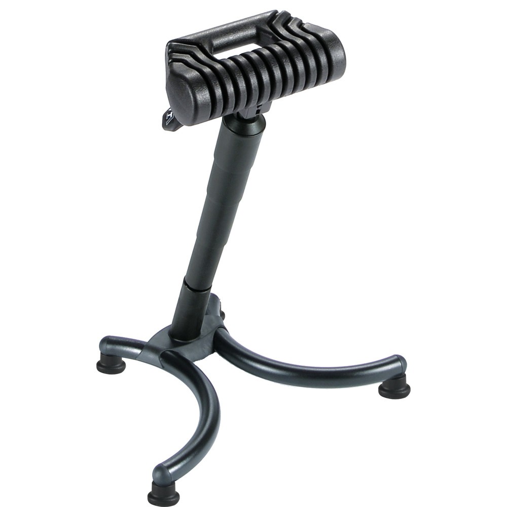 Produktabbildung: meychair Stehhilfe, PU-Rundsitz, Sitzhöhe 630-840 mm, Gabel-Standfuß, Tragegriff, ESD