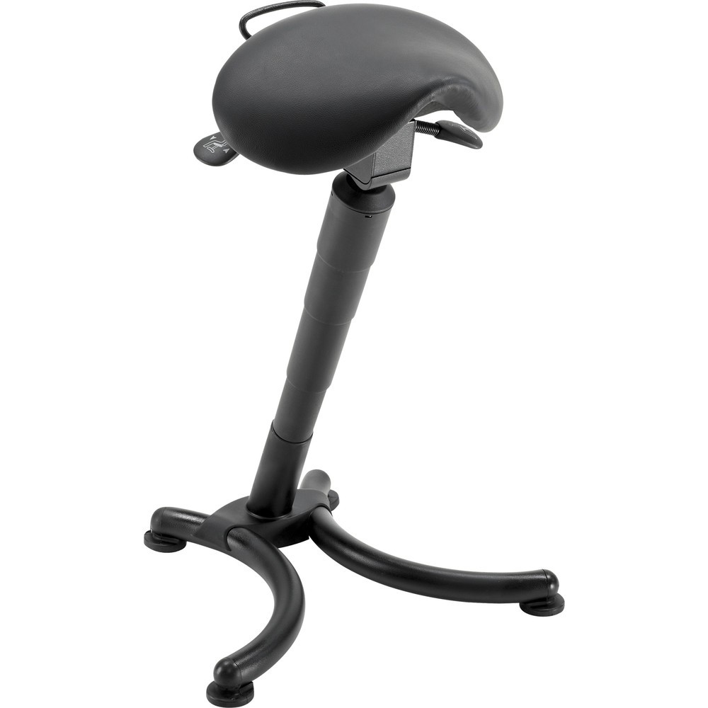 Produktabbildung: meychair Stehhilfe, Sattelsitz aus Kunstleder, Sitzhöhe 660-870 mm, Bodengleiter