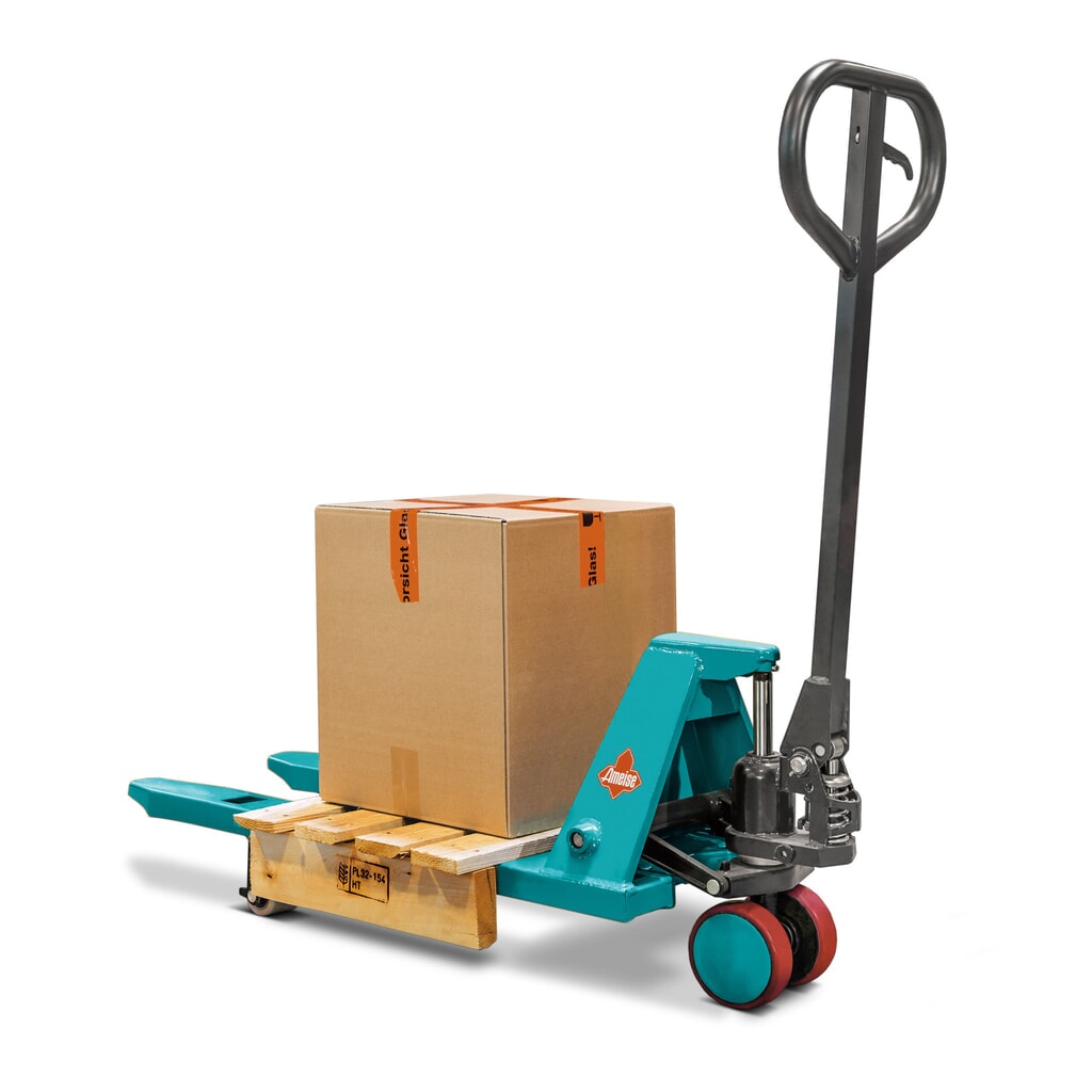 Mini-Hubwagen Ameise® PTM 0.5, Tragfähigkeit 500 kg, Gabellänge 800 mm, Polyurethan-Lenkräder, Nylon-Gabelrollen Produktabbildung: Mini-Hubwagen Ameise® PTM 0.5, Tragfähigkeit 500 kg, Gabellänge 800 mm, Polyurethan-Lenkräder, Nylon-Gabelrollen