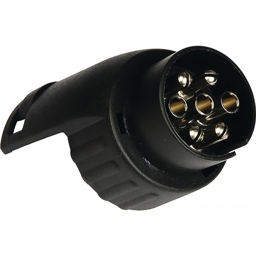 Produktabbildung: Mini-Kurzadapter, Spannung 12 V, Kunststoff, lose, Gewicht 0,08 kg schwarz 13-polig