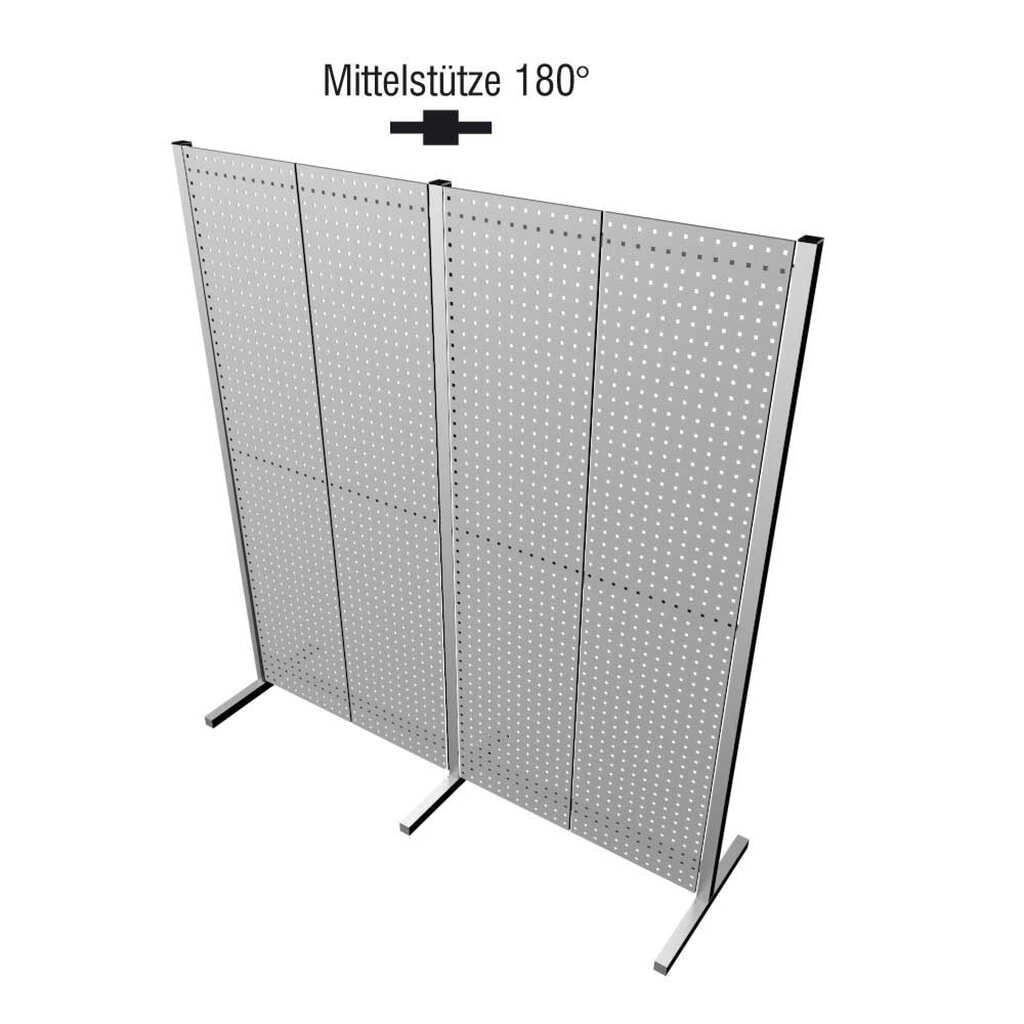 Mittelstütze für Loch-/Schlitzplatten