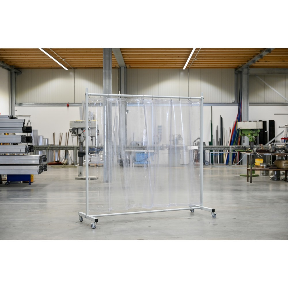 Produktabbildung Nr. 2: Mobile Schutzstellwand, 1-tlg., Plane 0,4 mm, transparent