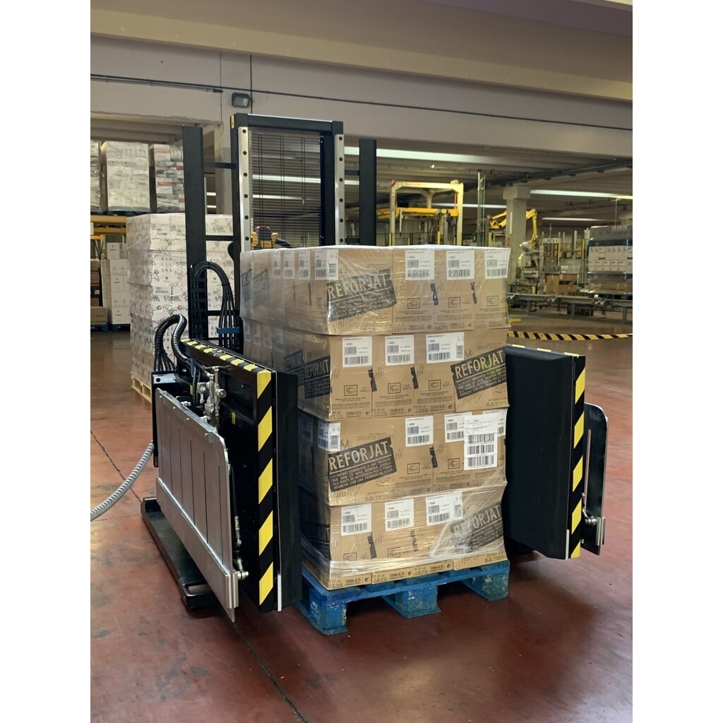 Toppy Mobiler Palettenwechsler ohne Kippen, Drehen oder Wenden, Öffnung 522 - 1.213 mm, Tragkraft 1.000 kg Produktabbildung Nr. 6: Toppy Mobiler Palettenwechsler ohne Kippen, Drehen oder Wenden, Öffnung 522 - 1.213 mm, Tragkraft 1.000 kg