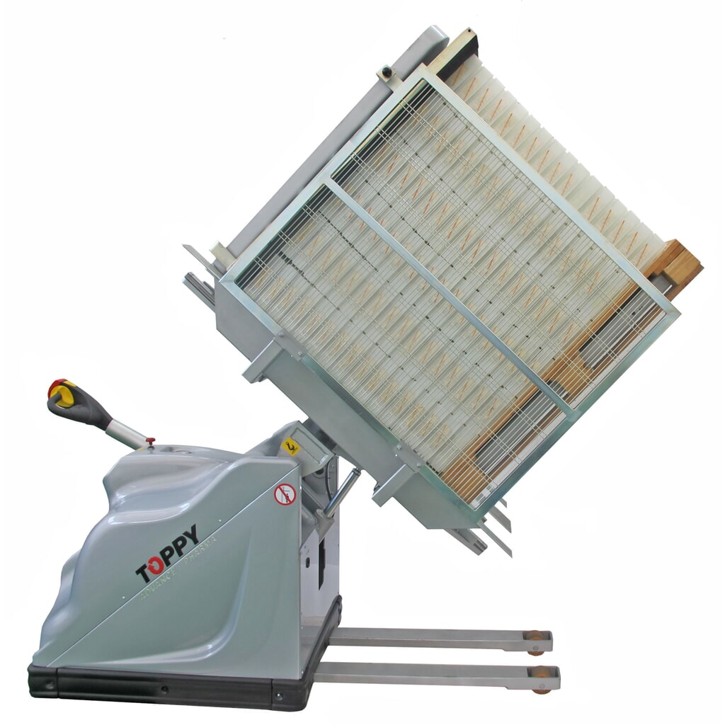 Produktabbildung: Toppy Mobiler Palettenwender, Öffnung 760 - 1.620 mm, TK 1.000 kg