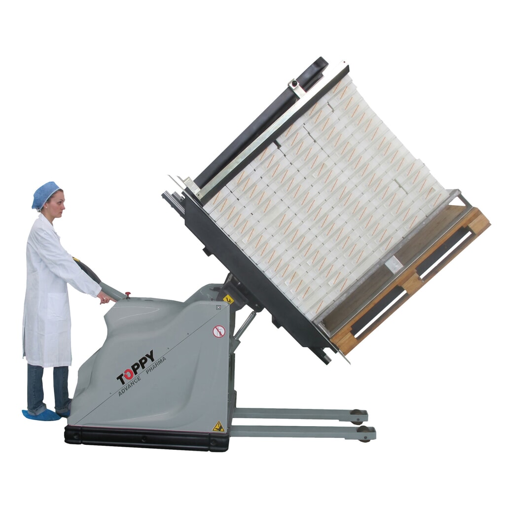 Toppy Mobiler Palettenwender, Öffnung 760 - 1.620 mm, TK 1.000 kg Produktabbildung Nr. 6: Toppy Mobiler Palettenwender, Öffnung 760 - 1.620 mm, TK 1.000 kg