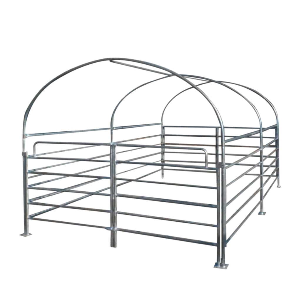 Mobiler Unterstand, inkl. Gatter, Grundfläche HxBxT 1.700 x 2.000 x 3.000 mm Produktabbildung Nr. 1: Mobiler Unterstand, inkl. Gatter, Grundfläche HxBxT 1.700 x 2.000 x 3.000 mm