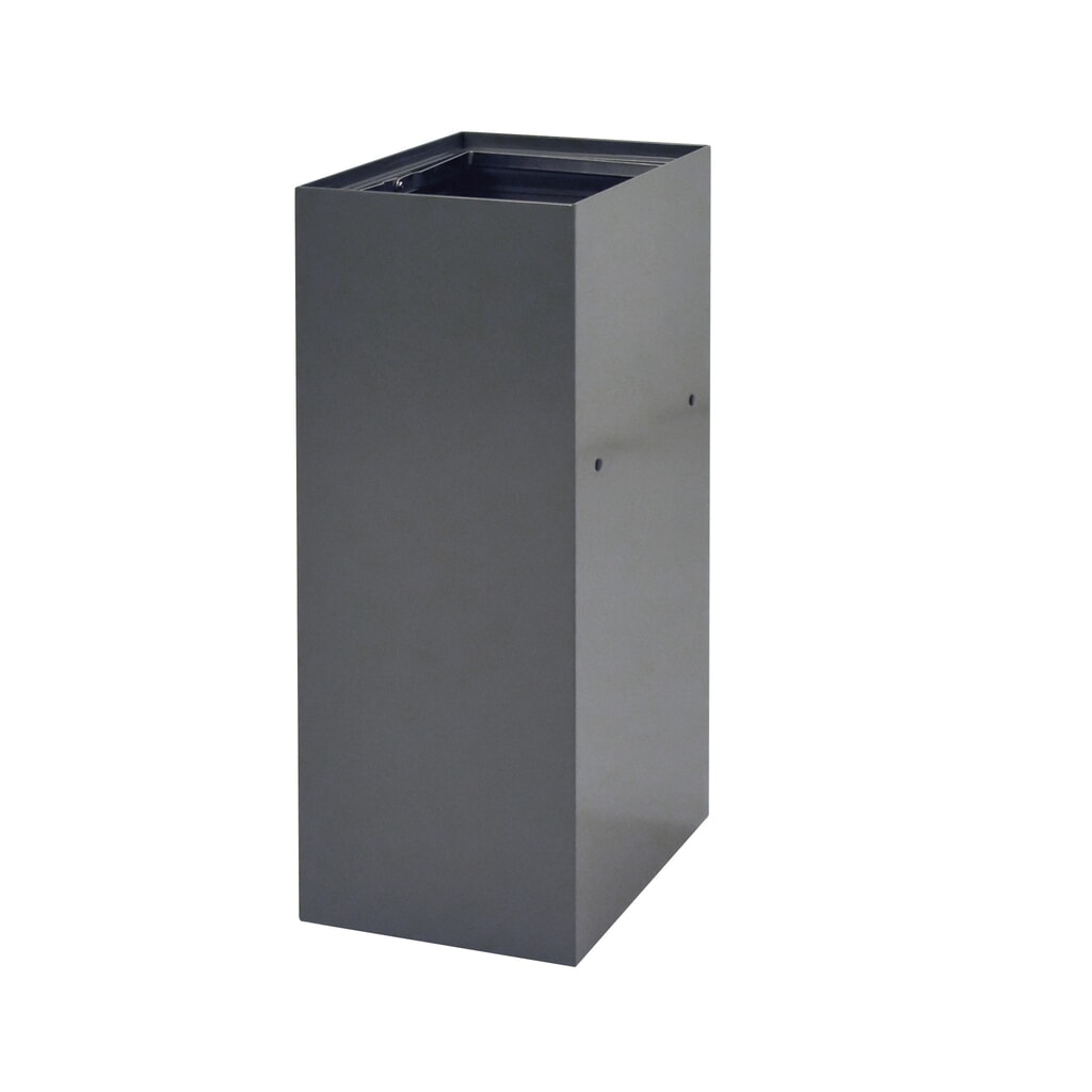 Modulare Abfalltrennanlage, 60 Liter, dunkelgrau Produktabbildung Nr. 2: Modulare Abfalltrennanlage, 60 Liter, dunkelgrau