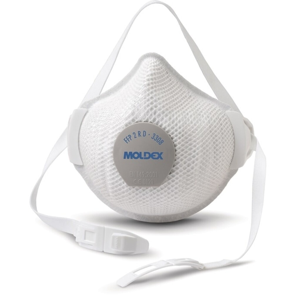 MOLDEX®Atemschutzmaske Air Plus ProValve 330801, mit Ausatemventil, FFP2 / V R D, 5St./KT Produktabbildung: MOLDEX®Atemschutzmaske Air Plus ProValve 330801, mit Ausatemventil, FFP2 / V R D, 5St./KT