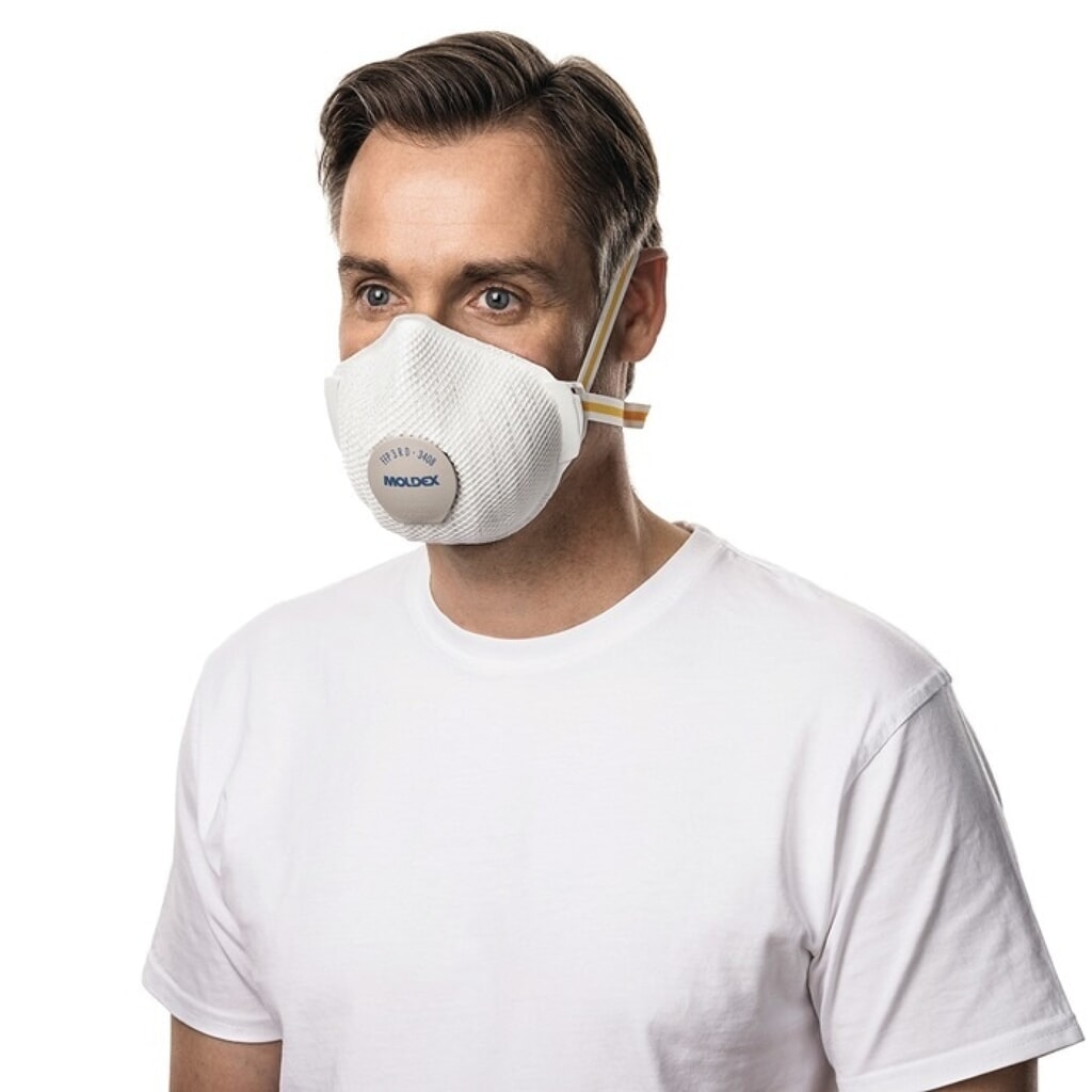 MOLDEX®Atemschutzmaske Air Plus ProValve 340801, mit Ausatemventil, FFP3 / V R D, 5St./KT Produktabbildung Nr. 3: MOLDEX®Atemschutzmaske Air Plus ProValve 340801, mit Ausatemventil, FFP3 / V R D, 5St./KT