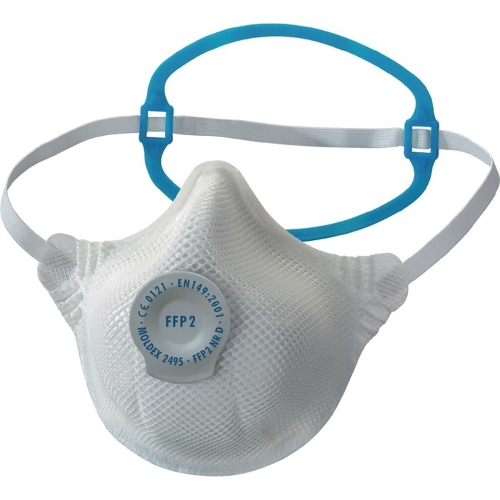 MOLDEX®Atemschutzmaske Smart Solo® 249501, mit Ausatemventil, FFP2 / V NR D, 20St./KT Produktabbildung: MOLDEX®Atemschutzmaske Smart Solo® 249501, mit Ausatemventil, FFP2 / V NR D, 20St./KT