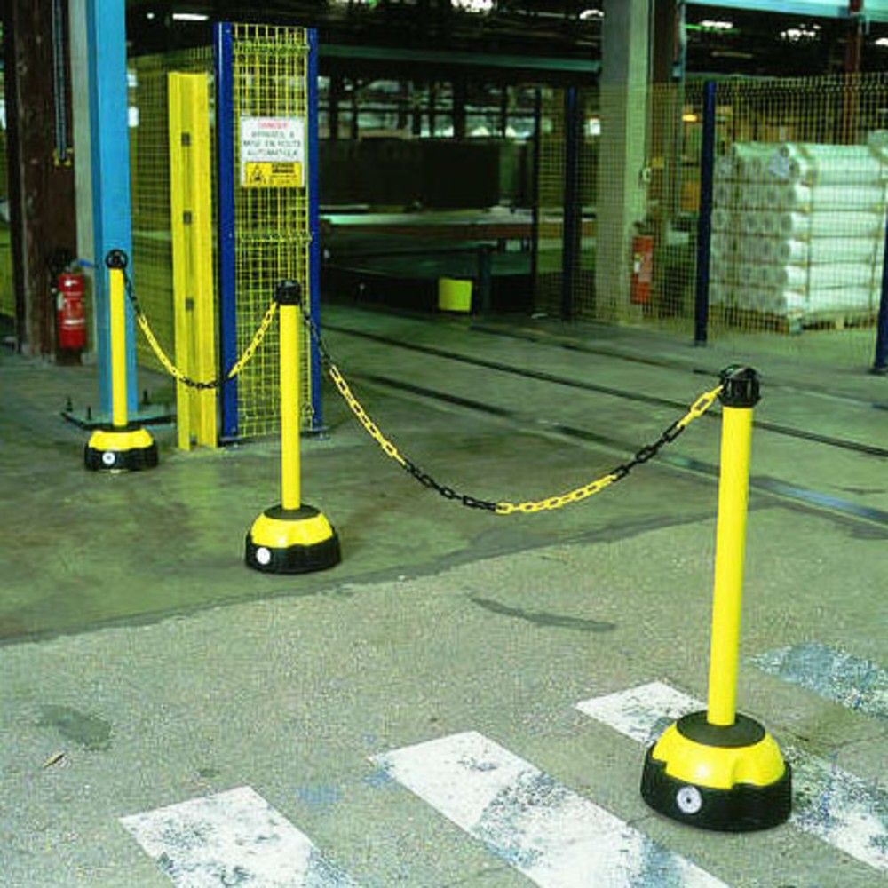 Produktabbildung Nr. 2: MORAVIA Alu-Kettenständer, Höhe 975 mm, gelb