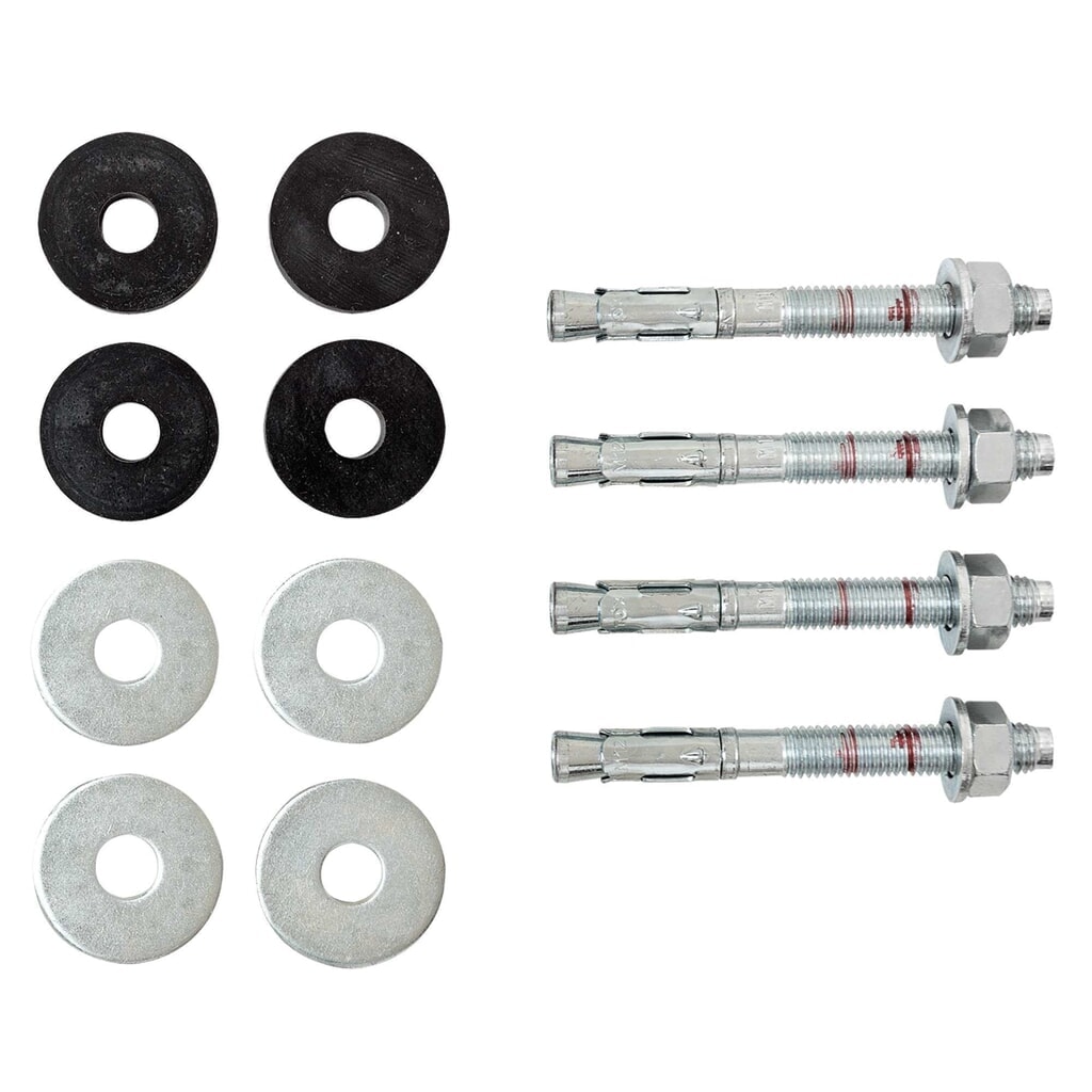 Produktabbildung Nr. 4: MORAVIA Durchsteckanker FLEX für Betonböden, 4er-Set, ØxL12 x 110 mm, mit Gummipuffern Ø 40 mm, inkl. Unterlegscheiben und Muttern