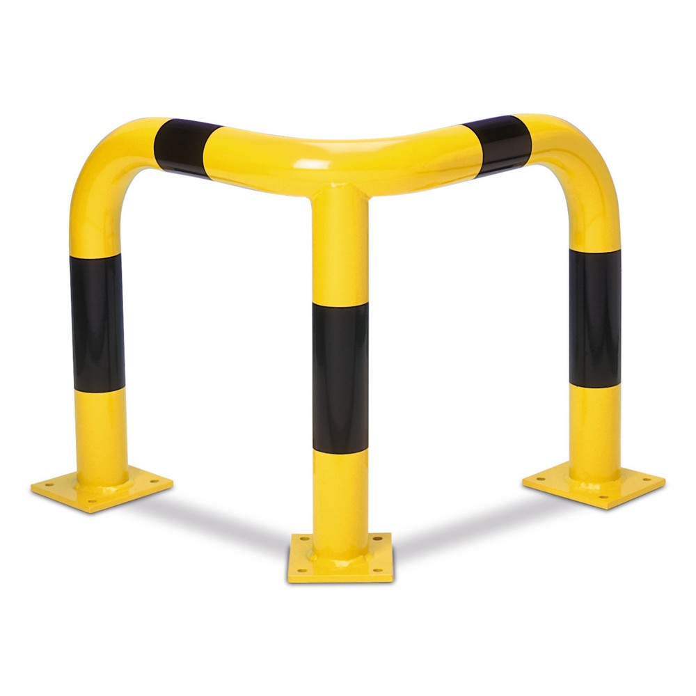 Produktabbildung: MORAVIA Rammschutzbügel,  Innenbereich, winkelförmig, HxT 600 x 600 mm