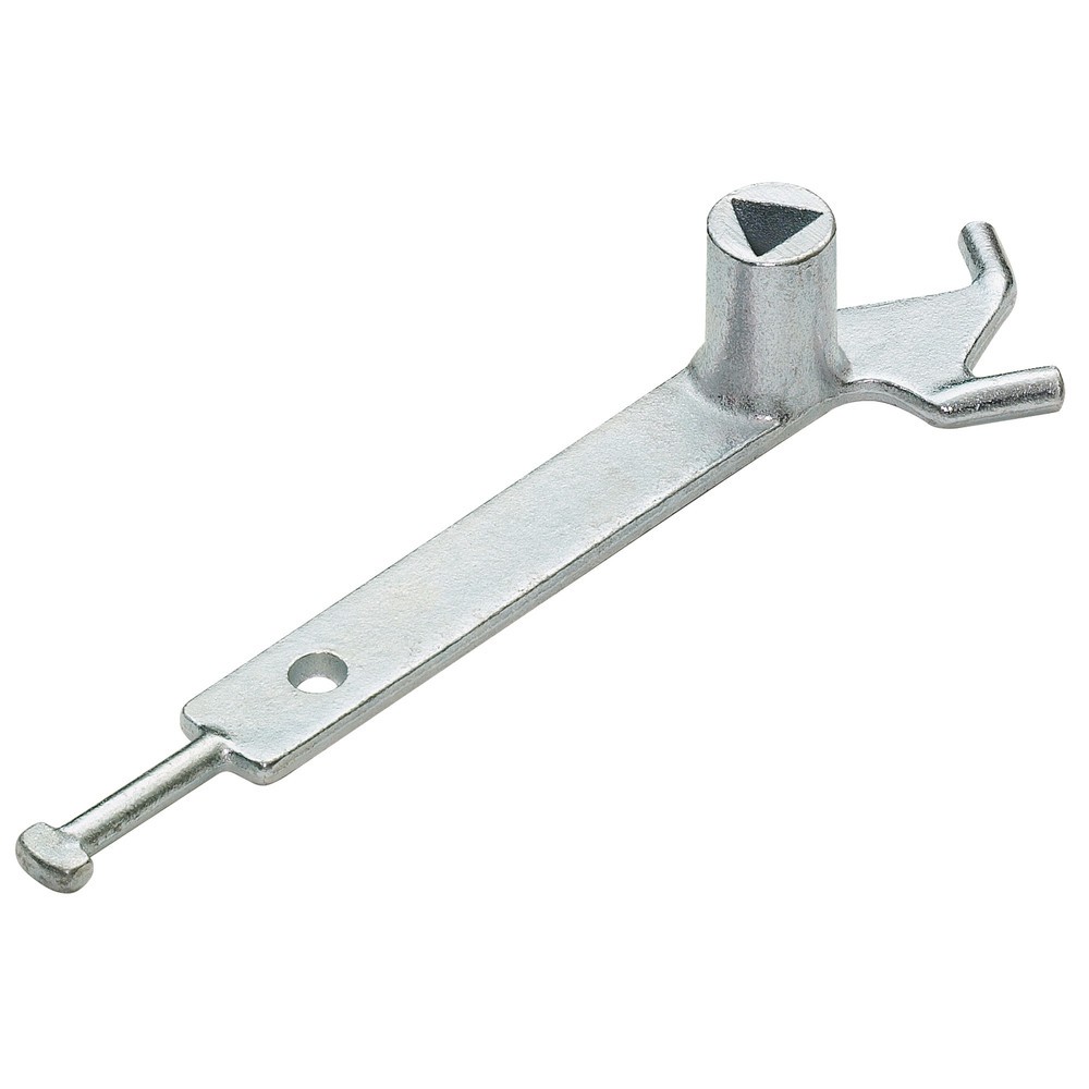 Produktabbildung Nr. 4: MORAVIA Edelstahlpoller MILANO, herausnehmbar mit Bodenhülse, Dreikantverschluss, HxØ 925 (+260) x 76 mm