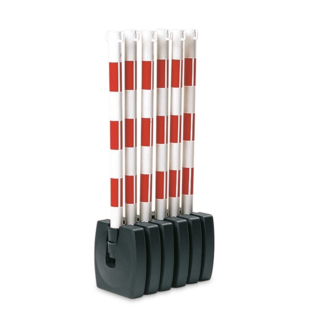 MORAVIA Kettenständer mit klappbarem Fuß, schwarz/gelb Produktabbildung Nr. 1: MORAVIA Kettenständer mit klappbarem Fuß, schwarz/gelb