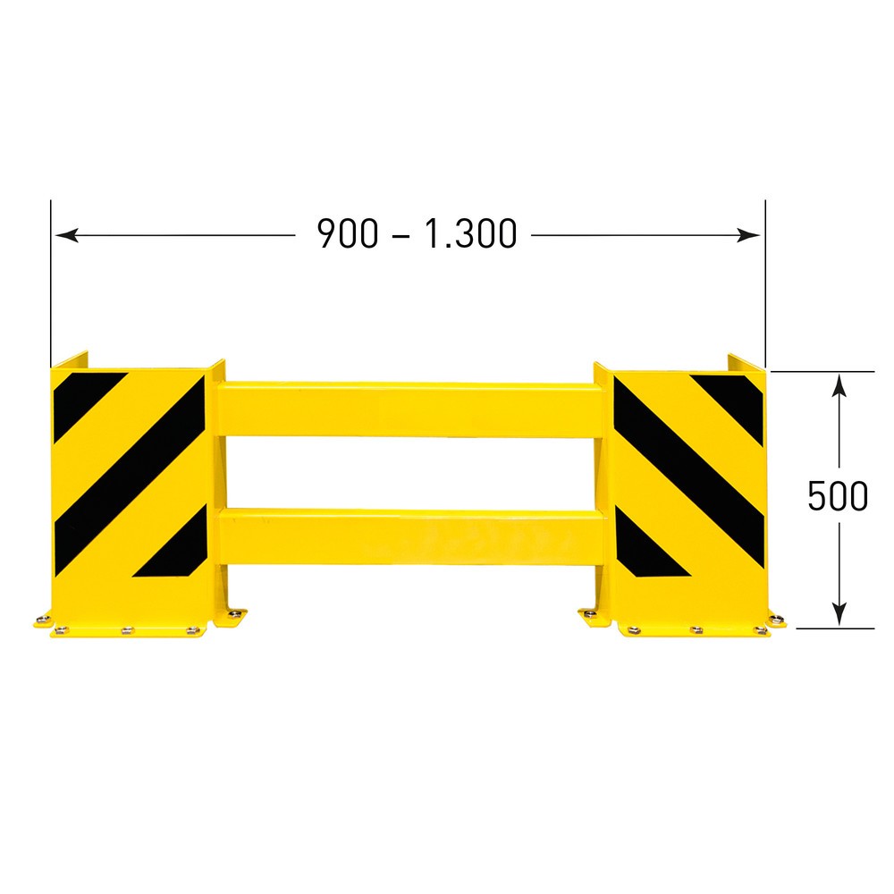 Produktabbildung Nr. 5: Komplett-Set Rammschutz-Planken, Breite 900-1.300 mm