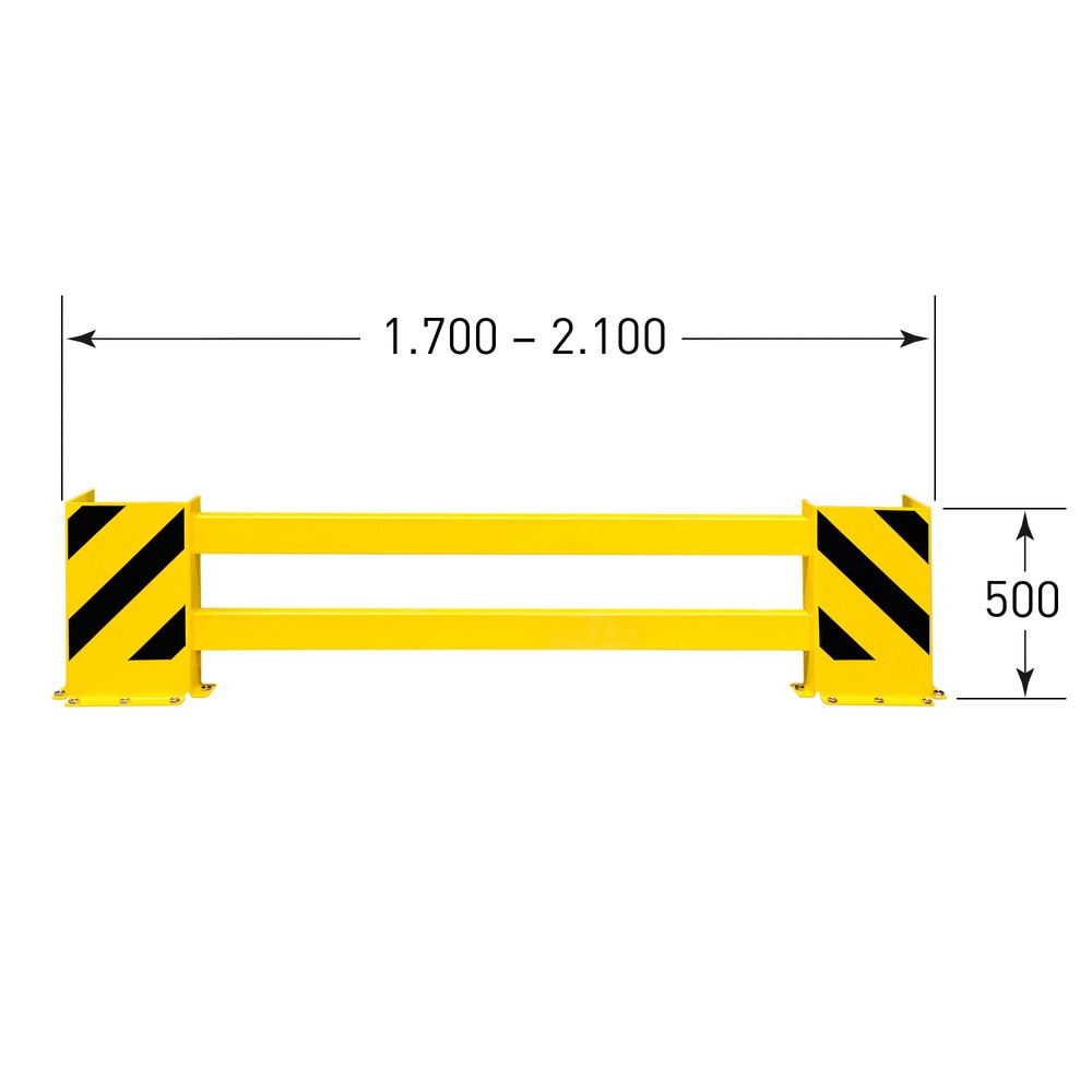 Produktabbildung Nr. 6: MORAVIA Komplett-Set Rammschutz-Planken, Breite 1.700-2.100 mm