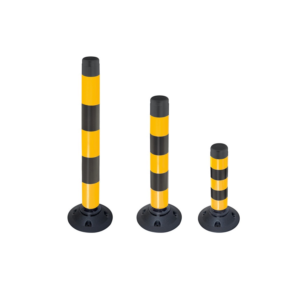 Produktabbildung: MORAVIA Leitzylinder FlexPin, gelb/schwarz, Höhe 1.000 mm