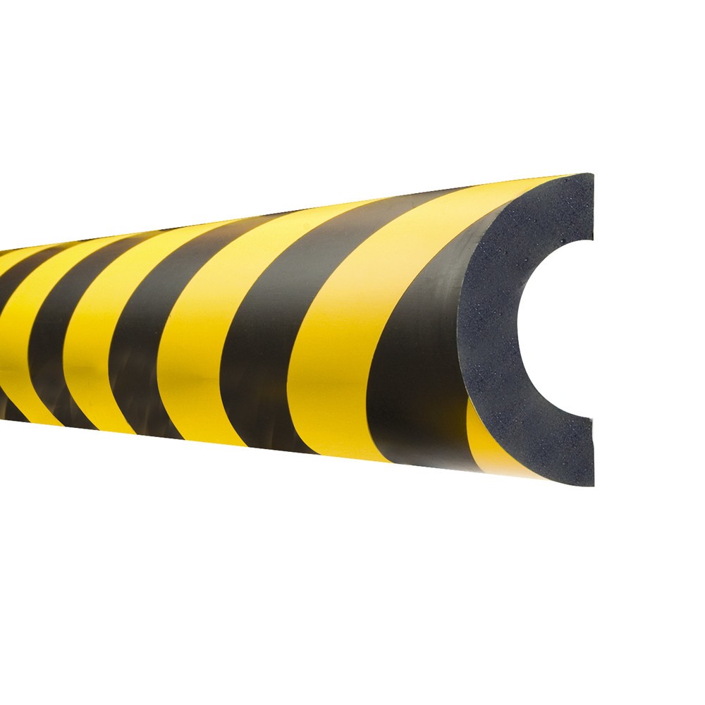 Produktabbildung: MORAVIA Prallschutz für Rohre, halbkreisförmig, magnetisch, Innen-Ø 60 mm, Länge 1 m