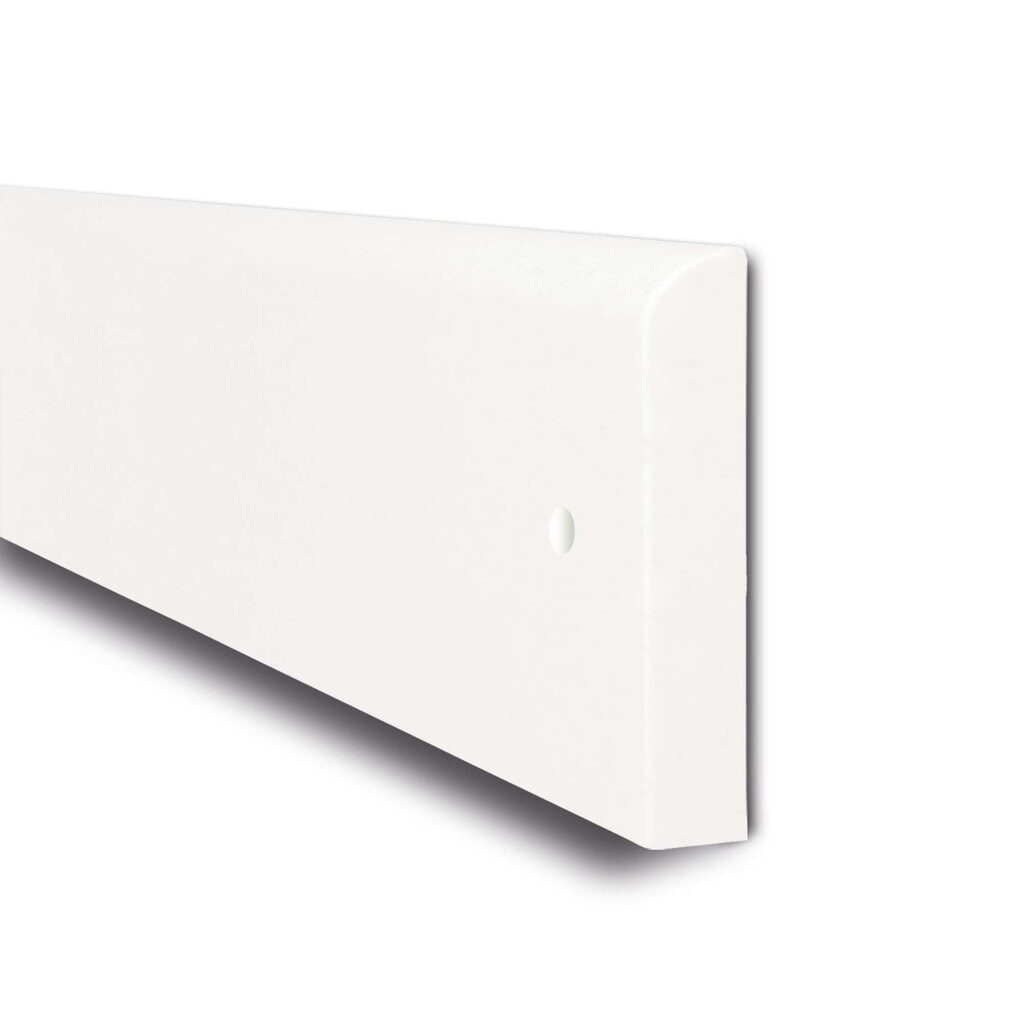 MORAVIA Prallschutz für Wände, zum Montieren, HxB 150 x 10 mm, Länge 2.060 mm, weiß Produktabbildung: MORAVIA Prallschutz für Wände, zum Montieren, HxB 150 x 10 mm, Länge 2.060 mm, weiß