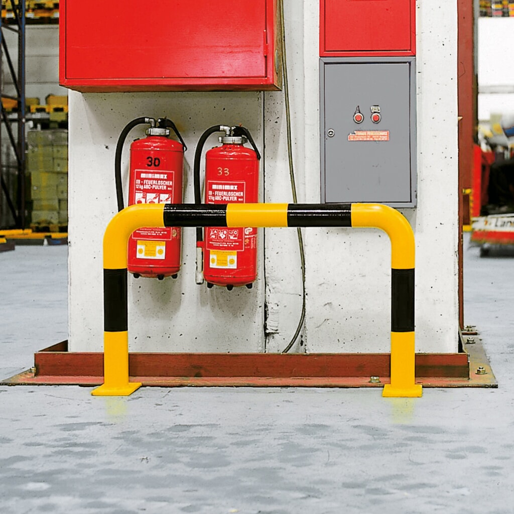 MORAVIA Rammschutzbügel, Innenbereich, HxL 600 x 2.000 mm, Ø 76 mm Produktabbildung Nr. 4: MORAVIA Rammschutzbügel, Innenbereich, HxL 600 x 2.000 mm, Ø 76 mm