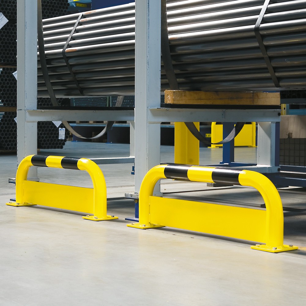 Produktabbildung: MORAVIA Rammschutzbügel mit Unterfahrschutz, Innenbereich, HxL 350 x 1.000 mm