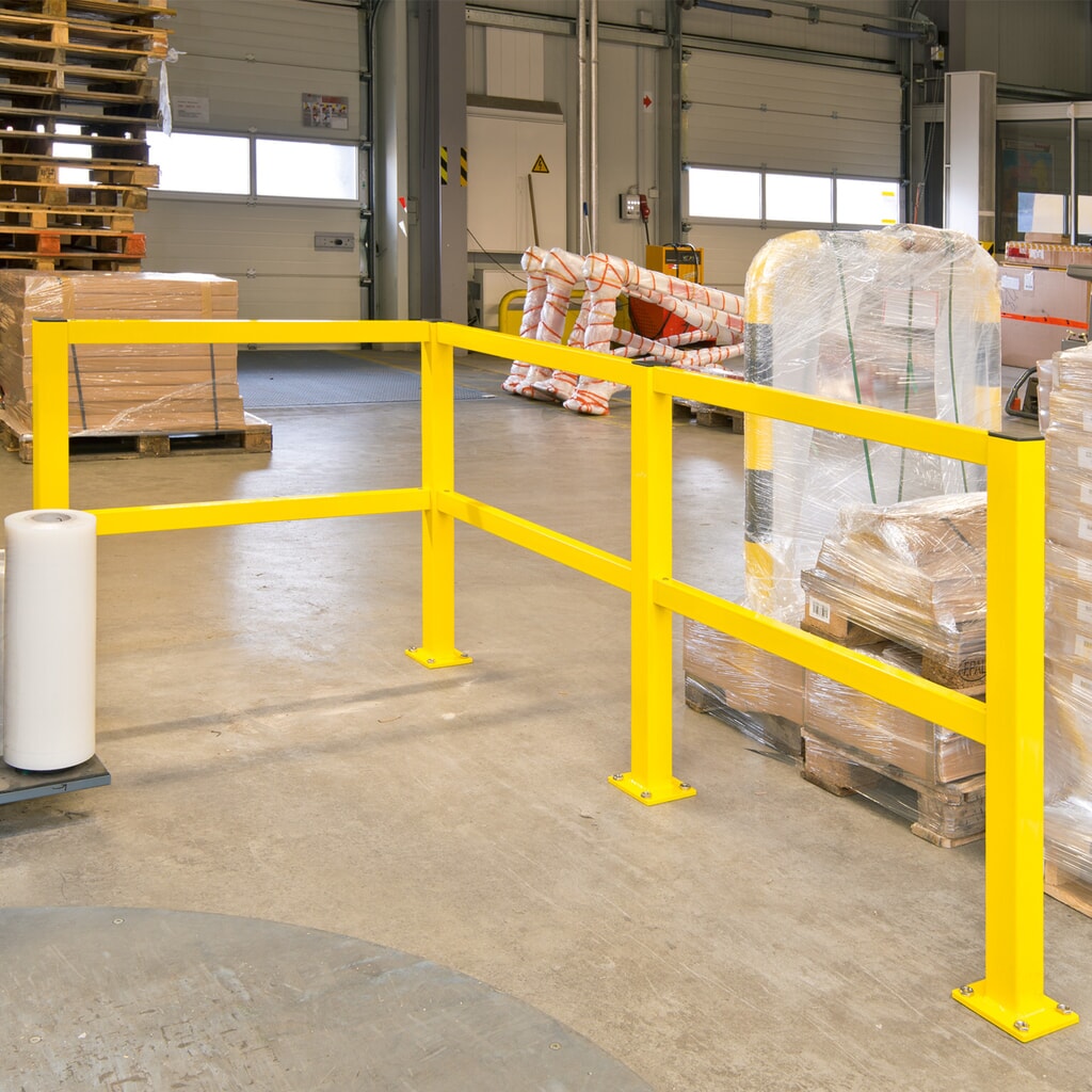 MORAVIA Eckpfosten für Rammschutzgeländer S-Line, Innenbereich, 1.000 mm Höhe Produktabbildung Nr. 2: MORAVIA Eckpfosten für Rammschutzgeländer S-Line, Innenbereich, 1.000 mm Höhe