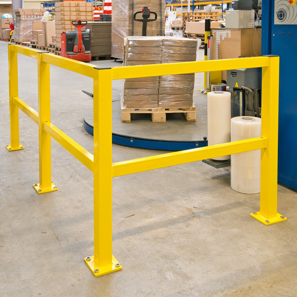 MORAVIA Eckpfosten für Rammschutzgeländer S-Line, Innenbereich, 1.000 mm Höhe Produktabbildung Nr. 3: MORAVIA Eckpfosten für Rammschutzgeländer S-Line, Innenbereich, 1.000 mm Höhe
